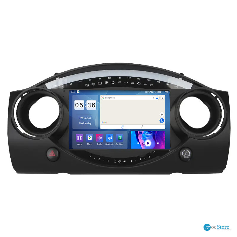 Штатная магнитола Lesko для MINI Hatch I (R50) 2000-2006 экран 9" 2/32Gb CarPlay 4G Wi-Fi GPS Prime