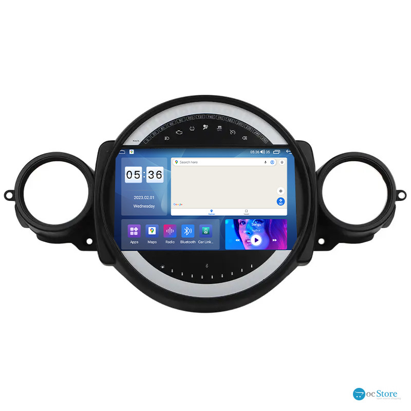 Штатная магнитола Lesko для MINI Hatch II (R56) Рестайлинг 2010-2013 экран 9" 2/32Gb CarPlay 4G Wi-Fi GPS Prime