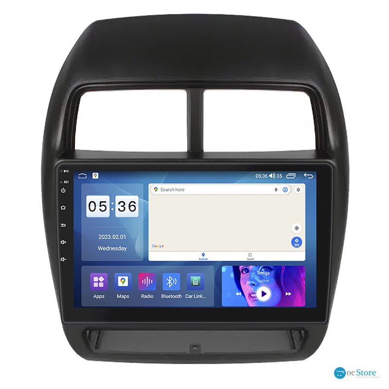 Штатная магнитола Lesko для Mitsubishi ASX I Рестайлинг 3 2020-н.в. экран 10" 4/64Gb CarPlay 4G Wi-Fi GPS Prime
