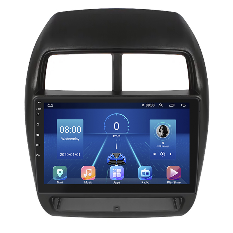 Штатная магнитола Lesko для Mitsubishi ASX I Рестайлинг 3 2020-н.в. экран 10" 4/32Gb 4G Wi-Fi GPS Top