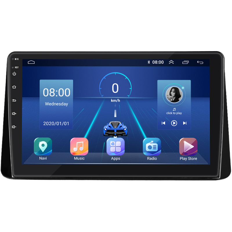 Штатная магнитола Lesko для Mitsubishi Eclipse Cross I 2017-2020 экран 10" 4/64Gb 4G Wi-Fi GPS Top