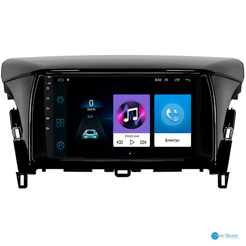 Штатная магнитола Lesko для Mitsubishi Eclipse Cross I Рестайлинг 2020-н.в. экран 9" 1/16Gb Wi-Fi GPS Base