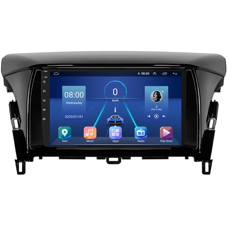 Штатная магнитола Lesko для Mitsubishi Eclipse Cross I Рестайлинг 2020-н.в. экран 9" 4/64Gb 4G Wi-Fi GPS Top