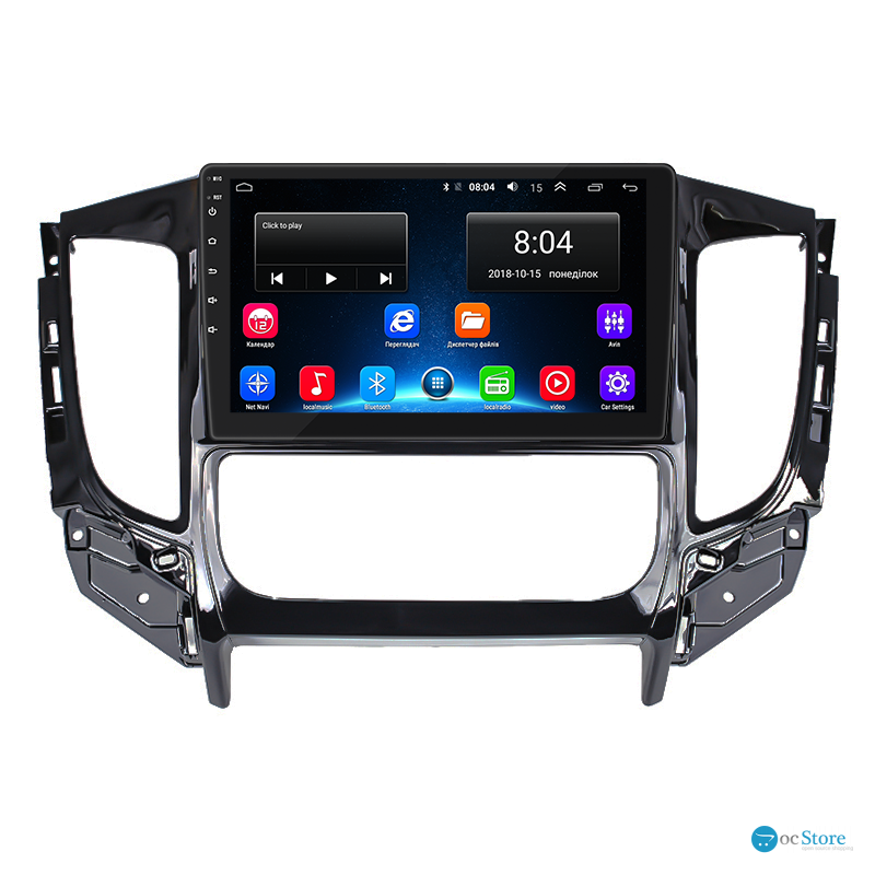 Штатная магнитола Lesko для Mitsubishi L200 V 2015-2019 экран 9" 2/32Gb Wi-Fi GPS Base