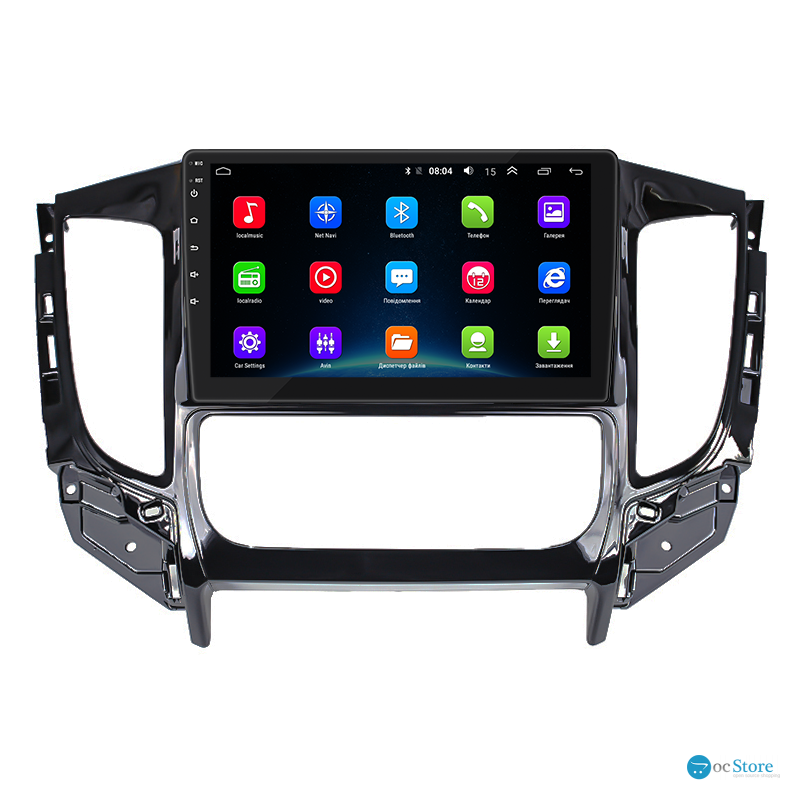 Штатная магнитола Lesko для Mitsubishi L200 V 2015-2019 экран 9" 2/32Gb Wi-Fi GPS Base