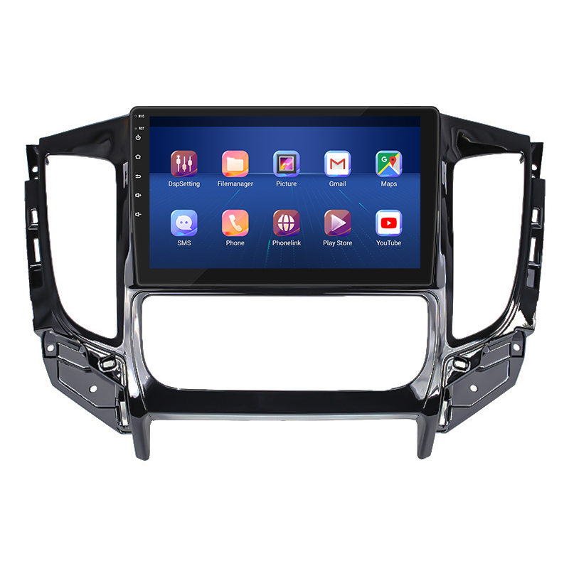 Штатная магнитола Lesko для Mitsubishi L200 V 2015-2019 экран 9" 6/128Gb 4G Wi-Fi GPS Top