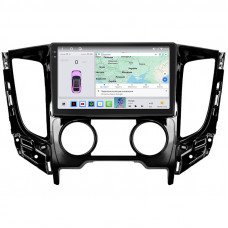 Штатная магнитола Lesko для Mitsubishi L200 V Manual AC 2015-2019 экран 9" 4/64 QLED CarPlay 4G Wi-Fi GPS 360 Prime