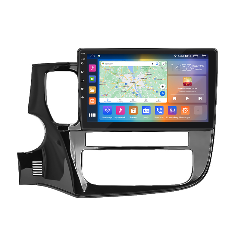 Штатная магнитола Lesko для Mitsubishi Outlander III 2012-2015 экран 10" 2/32Gb CarPlay 4G Wi-Fi GPS Prime