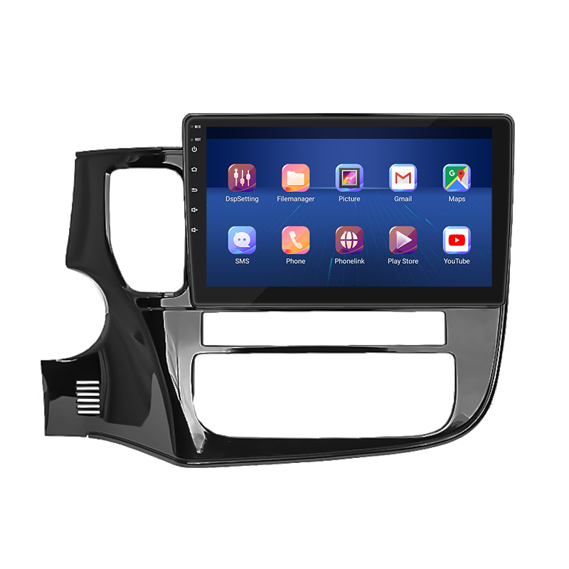 Штатная магнитола Lesko для Mitsubishi Outlander III Рестайлинг 2014-2015 экран 10" 4/64Gb 4G Wi-Fi GPS Top