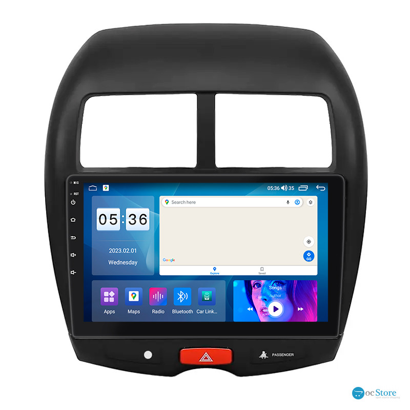 Штатная магнитола Lesko для Mitsubishi Outlander Sport I 2010-2013 экран 10" 4/64Gb CarPlay 4G Wi-Fi GPS Prime