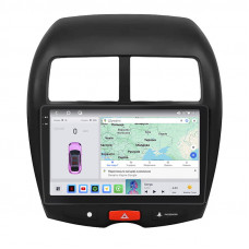 Штатная магнитола Lesko для Mitsubishi Outlander Sport I 2010-2013 экран 10" 4/64 QLED CarPlay 4G Wi-Fi GPS 360 Prime