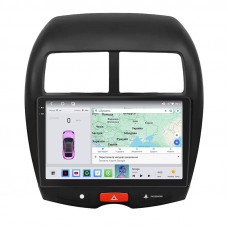 Штатная магнитола Lesko для Mitsubishi Outlander Sport I Рестайлинг 2012-2016 экран 10" 4/64 QLED CarPlay 4G Wi-Fi GPS 360 Prime