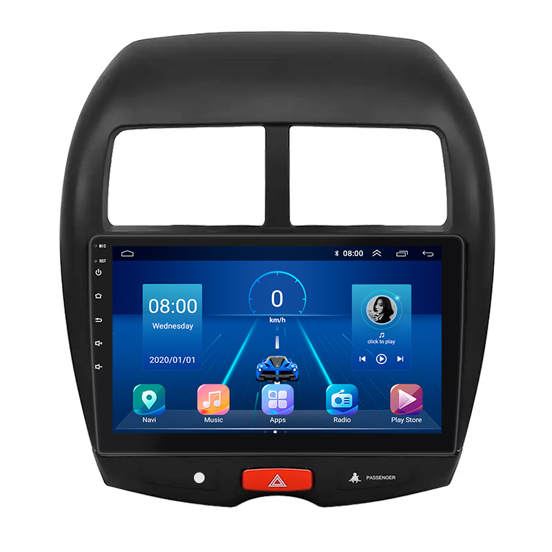 Штатная магнитола Lesko для Mitsubishi Outlander Sport I Рестайлинг 2012-2016 экран 10" 2/32Gb 4G Wi-Fi GPS Top