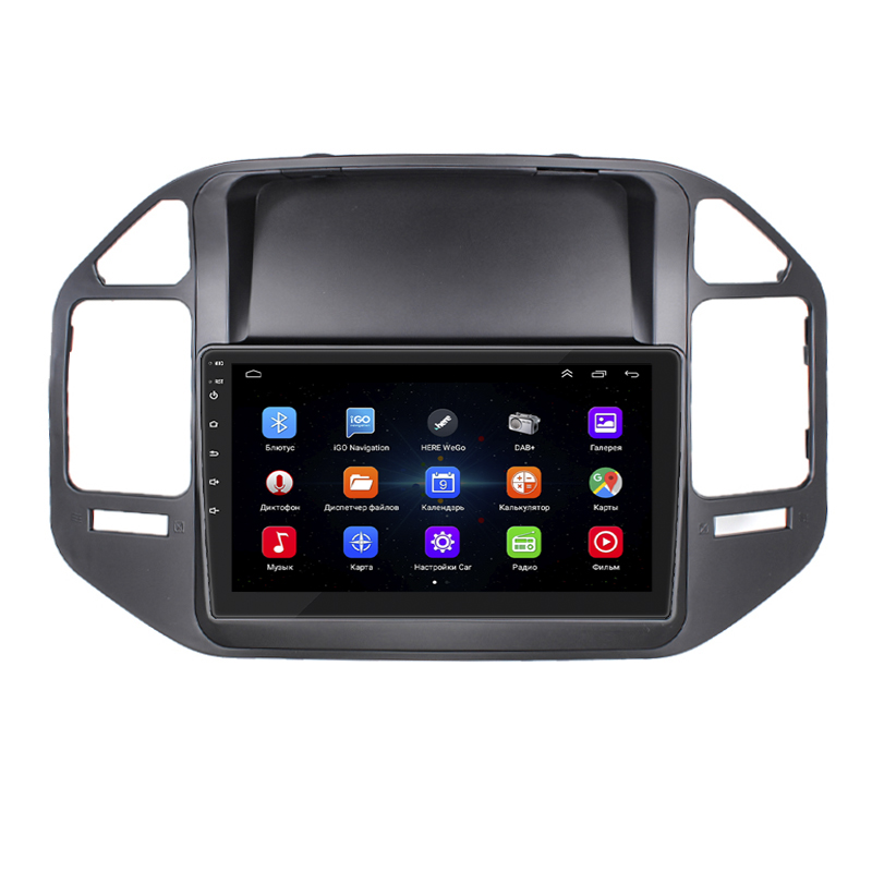 Штатная магнитола Lesko для Mitsubishi Pajero III 1999-2002 экран 9" 2/32Gb Wi-Fi GPS Base