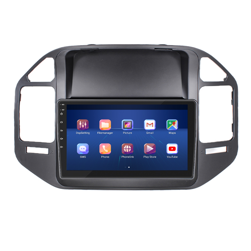 Штатная магнитола Lesko для Mitsubishi Pajero III 1999-2002 экран 9" 2/32Gb 4G Wi-Fi GPS Top