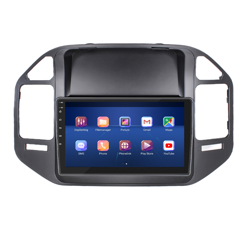 Штатная магнитола Lesko для Mitsubishi Pajero III 1999-2002 экран 9" 6/128Gb 4G Wi-Fi GPS Top