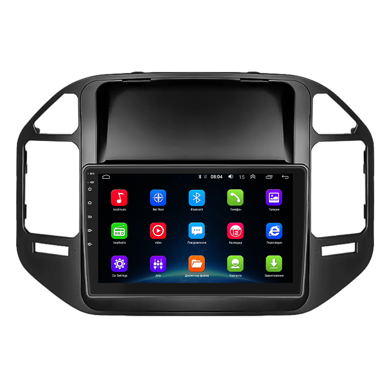 Штатная магнитола Lesko для Mitsubishi Pajero III Рестайлинг 2002-2006 экран 9" 2/32Gb Wi-Fi GPS Base