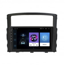 Штатная магнитола Lesko для Mitsubishi Pajero IV Рестайлинг 1 2011-2014 экран 9" 1/16Gb Wi-Fi GPS Base