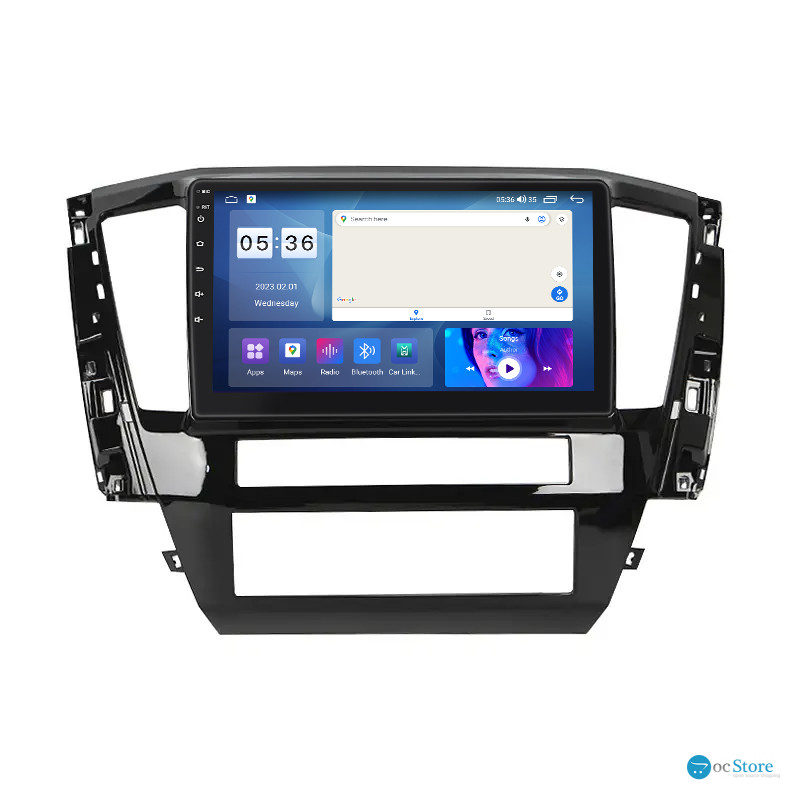 Штатная магнитола Lesko для Mitsubishi Pajero Sport III Рестайлинг 2019-н.в. экран 10" 2/32Gb CarPlay 4G Wi-Fi GPS Prime