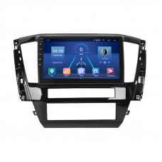 Штатная магнитола Lesko для Mitsubishi Pajero Sport III Рестайлинг 2019-н.в. экран 10" 4/64Gb 4G Wi-Fi GPS Top