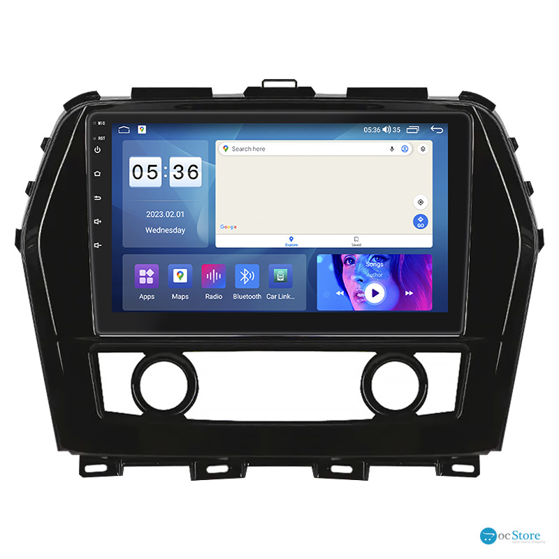 Штатная магнитола Lesko для Nissan Maxima VIII (A36) 2015-2018 экран 10" 2/32Gb CarPlay 4G Wi-Fi GPS Prime