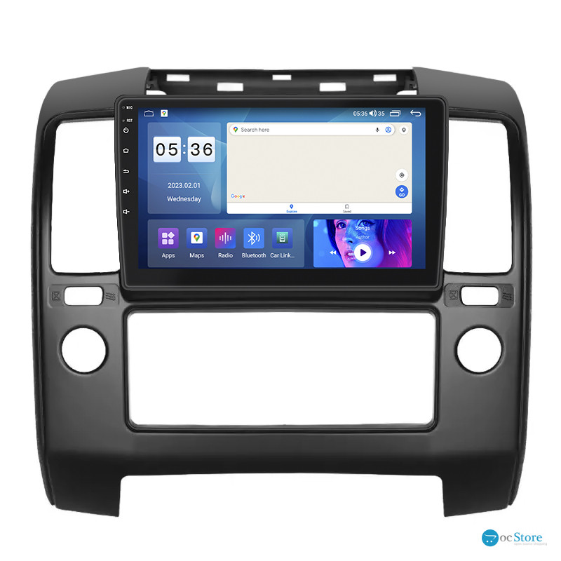 Штатная магнитола Lesko для Nissan Pathfinder III 2004-2010 экран 9" 2/32Gb CarPlay 4G Wi-Fi GPS Prime