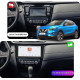 Штатная магнитола Lesko для Nissan Qashqai II 2013-2019 экран 10" 4/64 QLED CarPlay 4G Wi-Fi GPS 360 Prime