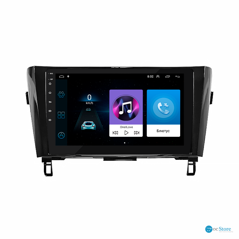 Штатная магнитола Lesko для Nissan Qashqai II Рестайлинг 2017-н.в. экран 10" 1/16Gb Wi-Fi GPS Base