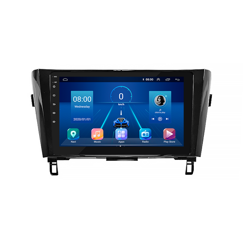 Штатная магнитола Lesko для Nissan Qashqai II Рестайлинг 2017-н.в. экран 10" 6/128Gb 4G Wi-Fi GPS Top