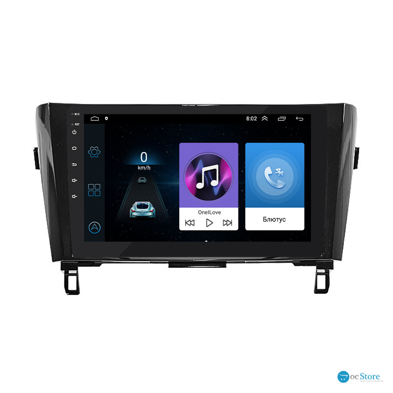 Штатная магнитола Lesko для Nissan Rogue II 2013-2016 экран 10" 1/16Gb Wi-Fi GPS Base