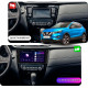 Штатная магнитола Lesko для Nissan Rogue II 2013-2016 экран 10" 2/32Gb CarPlay 4G Wi-Fi GPS Prime