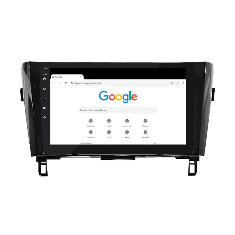 Штатная магнитола Lesko для Nissan Rogue II Рестайлинг 2016-2020 экран 10" 2/32Gb CarPlay 4G Wi-Fi GPS Prime