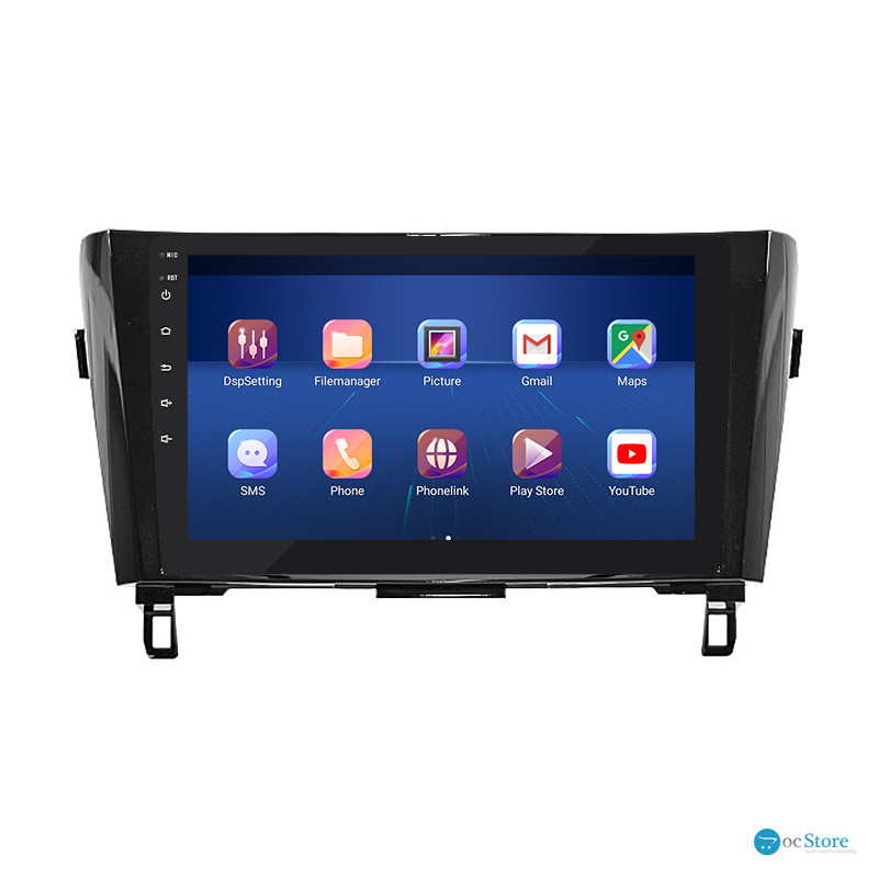 Штатная магнитола Lesko для Nissan Rogue II Рестайлинг 2016-2020 экран 10" 2/32Gb 4G Wi-Fi GPS Top