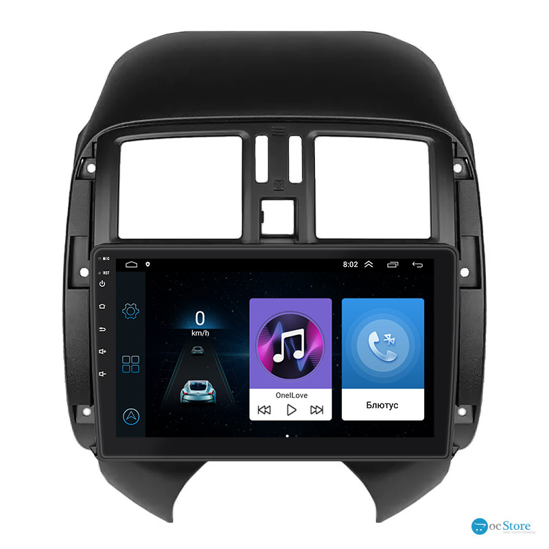 Штатная магнитола Lesko для Nissan Sunny N17 2012-2014 экран 9" 1/16Gb Wi-Fi GPS Base