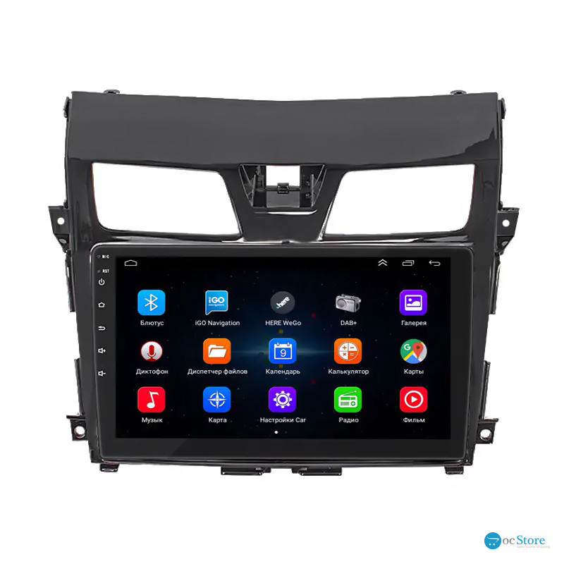 Штатная магнитола Lesko для Nissan Teana III 2014-2020 экран 10" 1/16Gb Wi-Fi GPS Base