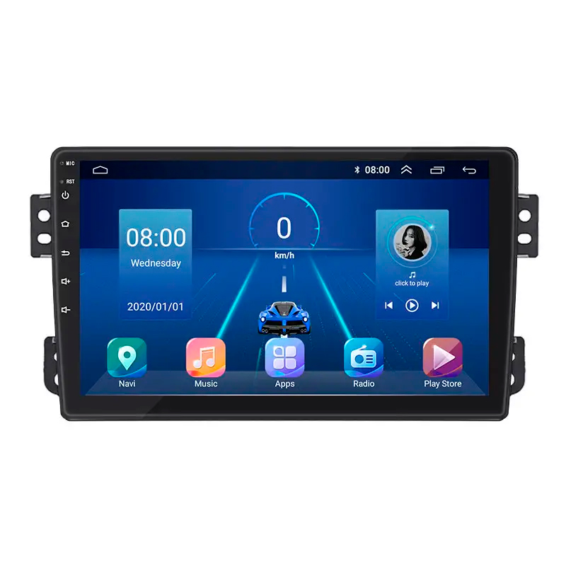 Штатная магнитола Lesko для Opel Agila B 2008-2014 экран 9" 6/128Gb 4G Wi-Fi GPS Top