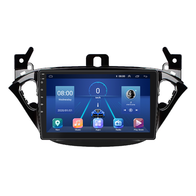 Штатная магнитола Lesko для Opel Corsa E 2014-2019 экран 9" 2/32Gb 4G Wi-Fi GPS Top