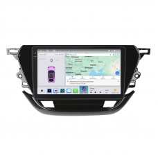 Штатная магнитола Lesko для Opel Corsa F 2019-н.в. экран 9" 4/64 QLED CarPlay 4G Wi-Fi GPS 360 Prime