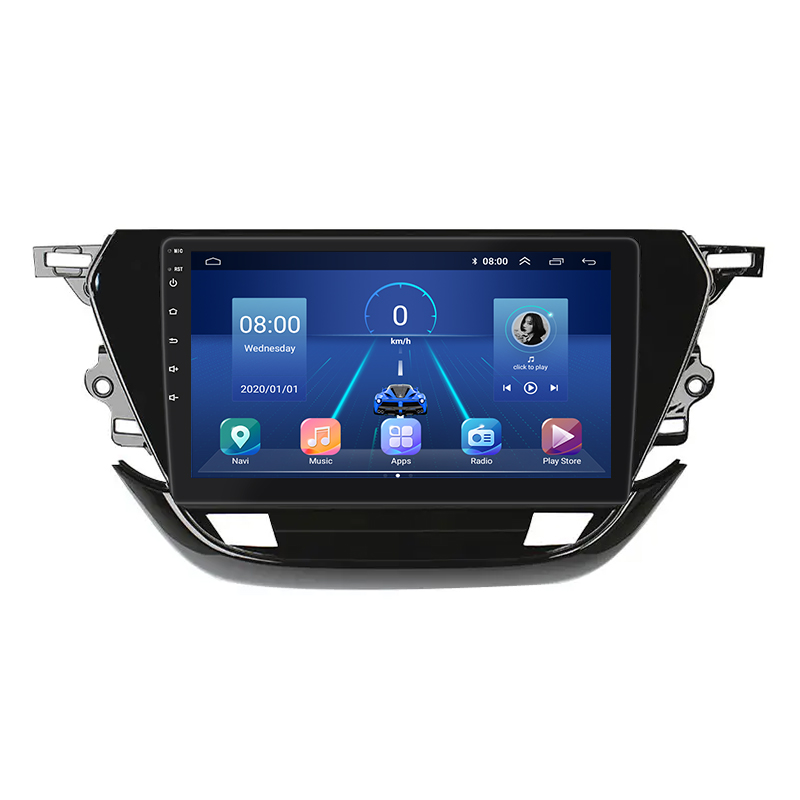 Штатная магнитола Lesko для Opel Corsa F 2019-н.в. экран 9" 4/64Gb 4G Wi-Fi GPS Top