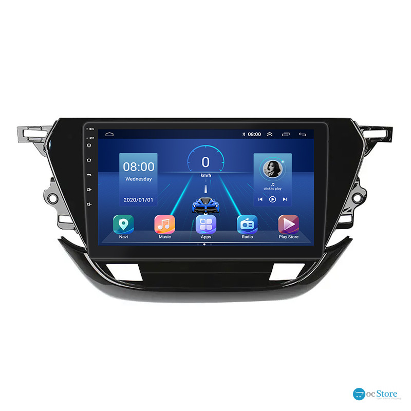 Штатная магнитола Lesko для Opel Corsa F 2019-н.в. экран 9" 6/128Gb 4G Wi-Fi GPS Top