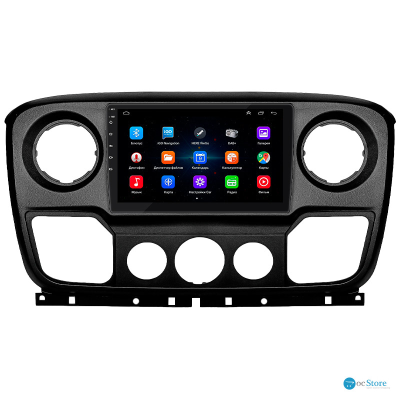 Штатная магнитола Lesko для Opel Movano B 2010-2019 экран 10" 1/16Gb Wi-Fi GPS Base