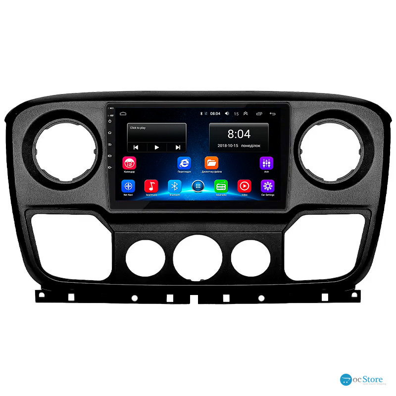 Штатная магнитола Lesko для Opel Movano B 2010-2019 экран 10" 2/32Gb Wi-Fi GPS Base