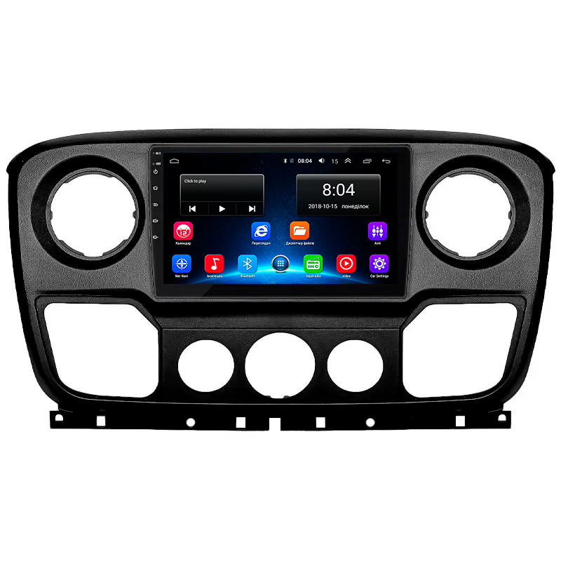 Штатная магнитола Lesko для Opel Movano B 2010-2019 экран 10" 2/32Gb Wi-Fi GPS Base