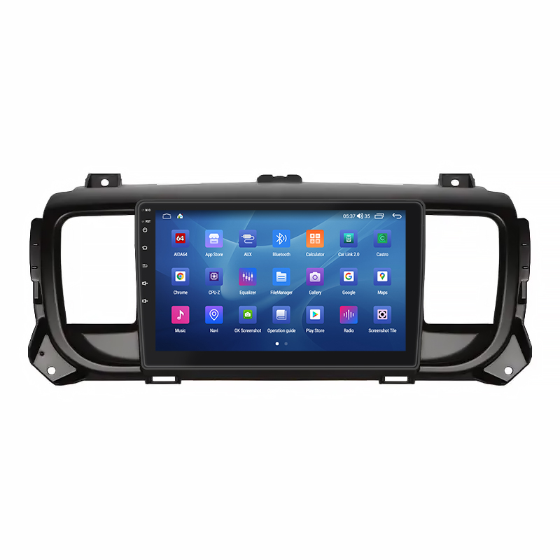 Штатная магнитола Lesko для Opel Vivaro C 2019-н.в. экран 9" 2/32Gb CarPlay 4G Wi-Fi GPS Prime