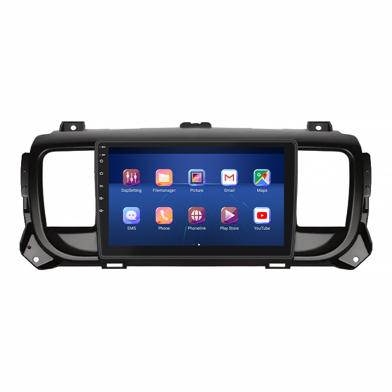 Штатная магнитола Lesko для Opel Vivaro C 2019-н.в. экран 9" 4/64Gb 4G Wi-Fi GPS Top