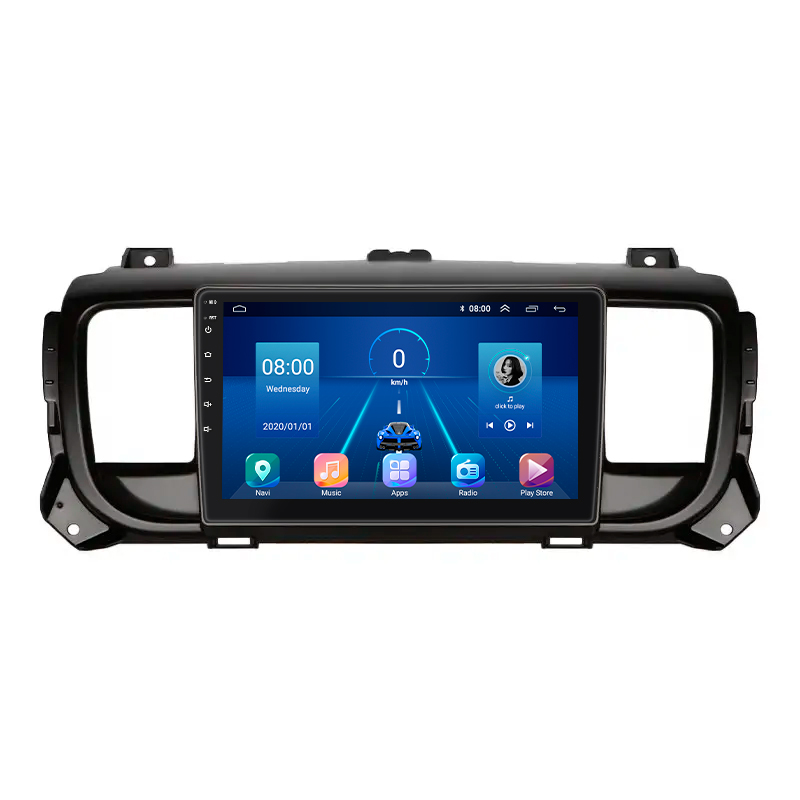 Штатная магнитола Lesko для Opel Zafira Life I 2019-н.в. экран 9" 4/64Gb 4G Wi-Fi GPS Top