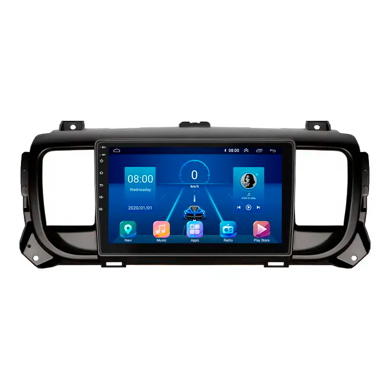 Штатная магнитола Lesko для Opel Zafira Life I 2019-н.в. экран 9" 6/128Gb 4G Wi-Fi GPS Top