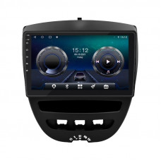 Штатная магнитола Lesko для Peugeot 107 I Рестайлинг 2 2012-2014 экран 10" 4/64Gb 4G Wi-Fi GPS Top