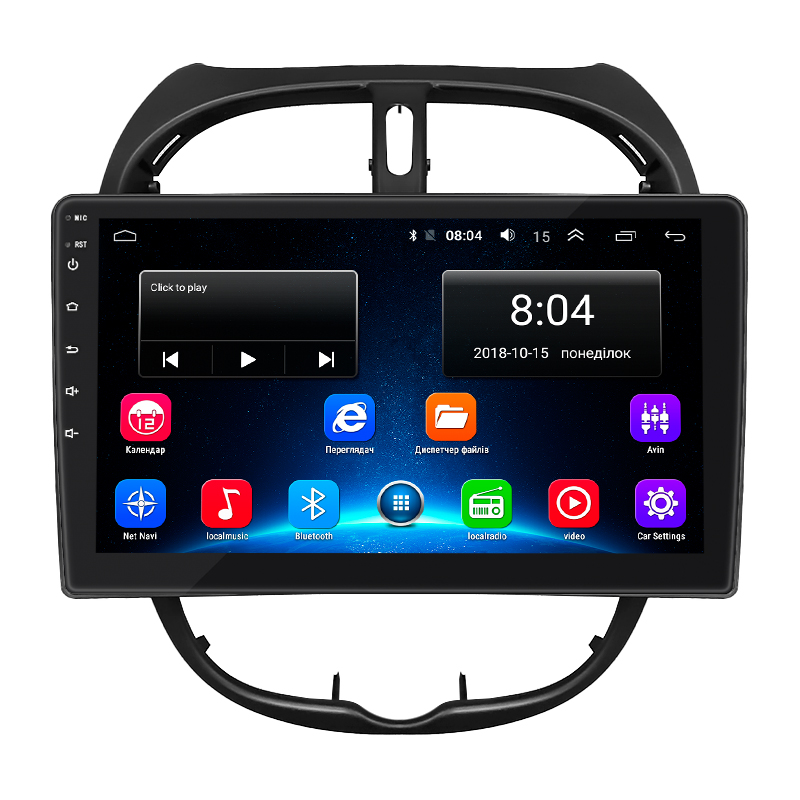 Штатная магнитола Lesko для Peugeot 206  1998-2012 экран 9" 2/32Gb Wi-Fi GPS Base