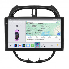 Штатная магнитола Lesko для Peugeot 206  1998-2012 экран 9" 4/64 QLED CarPlay 4G Wi-Fi GPS 360 Prime